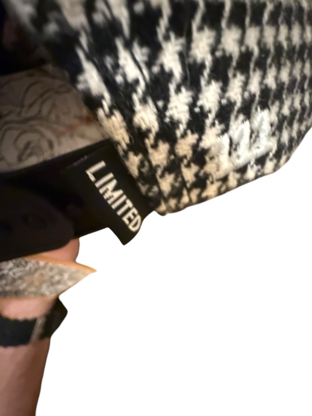 Daniel Luu Bay Area SnapBack limited edition hat black and white houndstooth - Picture 6 of 9